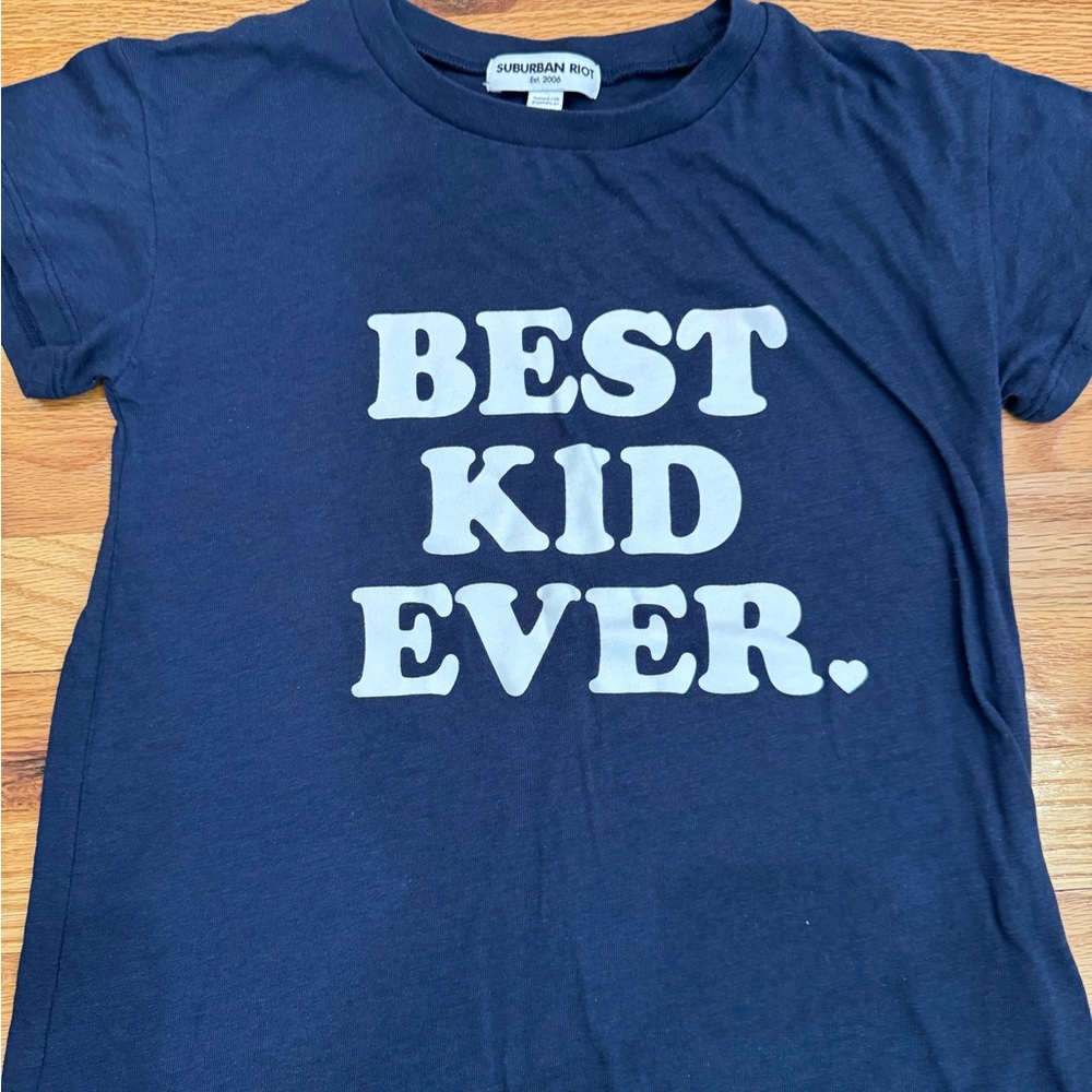 Sub_Urban Riot Navy Kids Tee with White Text